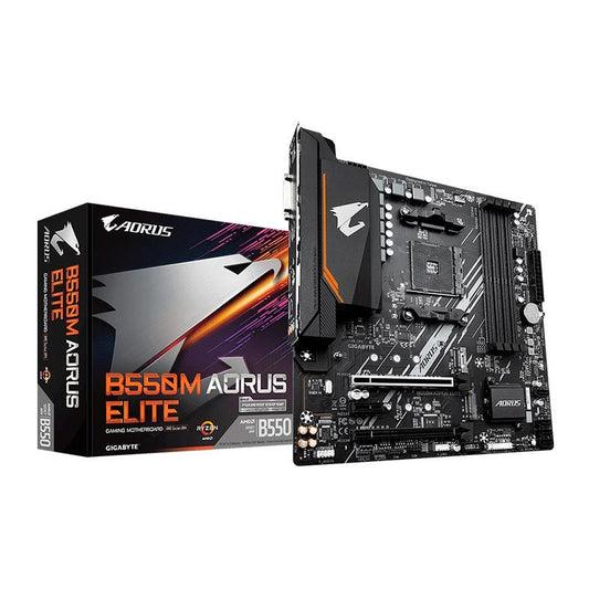 Placa Mãe Gigabyte B550M AORUS Elite/ Chipset B550/ AMD AM4/ mATX/ DDR4