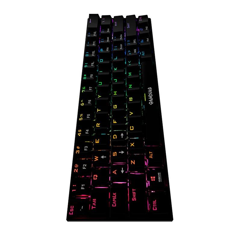 Teclado Mecânico Gamer Gamdias Hermes E3/ RGB/ Switch Red e Blue/60%