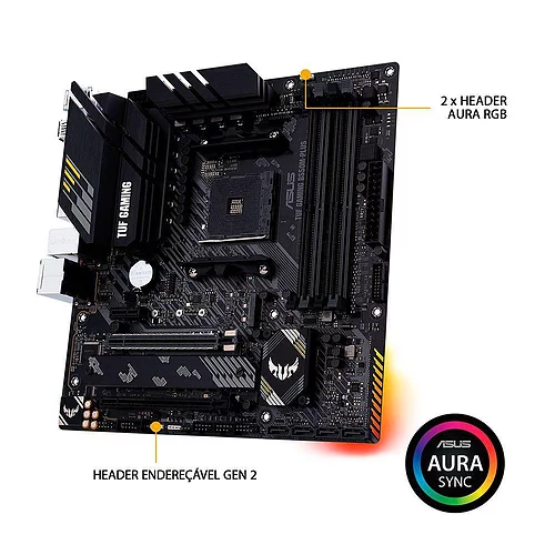 Placa-Mãe Asus TUF Gaming B550M-Plus, AMD AM4, mATX, DDR4