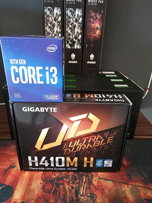 KIT GAMER UPGRADE I3 10100F DÉCIMA GER H410M GIGABYTE