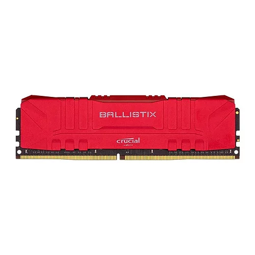 MEMORIA CRUCIAL BALLISTIX 8GB (1X8) DDR4 3000MHZ VERMELHA, BL8G30C15U4R
