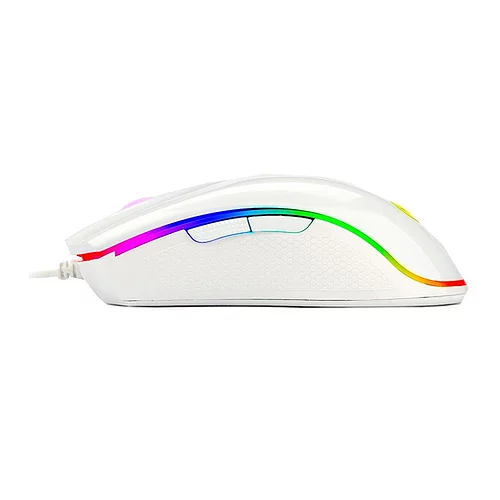 Mouse Gamer Redragon Cobra, RGB, 7 Botões, 10000 DPI, Lunar White - M711W