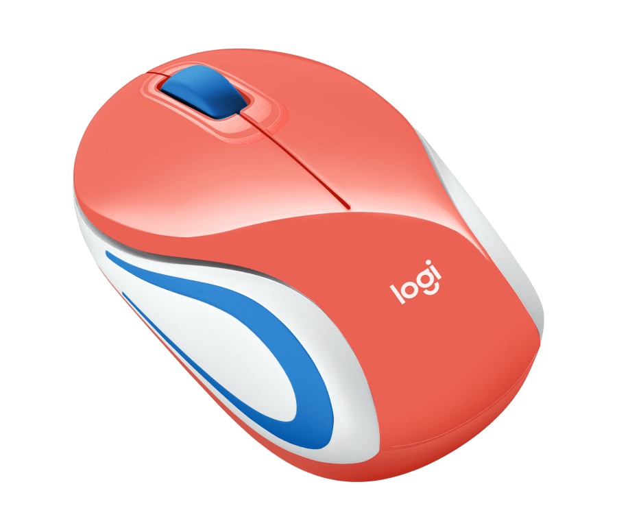 Mini Mouse sem fio Logitech M187 com Design Ambidestro