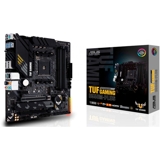 Placa Mãe Asus TUF Gaming B550M-Plus, Chipset B550, AMD AM4, mATX, DDR4, 90MB14A0-C1BAY0