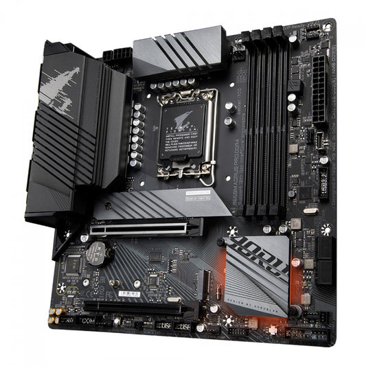 Placa Mãe Gigabyte B660M Aorus Pro, Chipset B660, Intel LGA 1700, mATX, DDR4