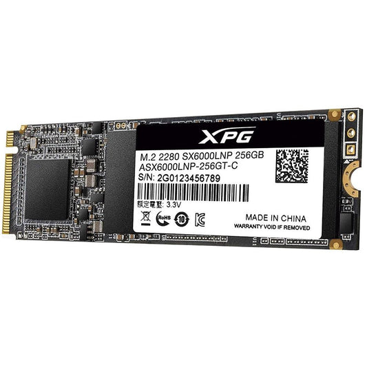 SSD Adata XPG SX6000 Lite, 256GB, M.2 NVMe, Leitura 1800MB/s, Gravação 900MB/s - ASX6000LNP-256GT-C